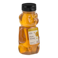 Hometown Provisions All-Natural Amber Honey Bear Squeeze Bottle 12 oz. - 12/Case