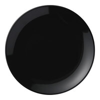 Libbey Porcelana Color 10 1/2" Black Round Porcelain Coupe Plate - 12/Case