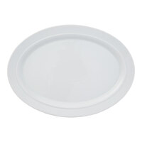 Reserve by Libbey Parisian 13" x 9 1/2" Porcelain Oval Platter - 6/Case