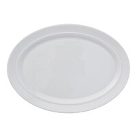 Reserve by Libbey Parisian 11 5/16" x 8 1/4" Porcelain Oval Platter - 6/Case