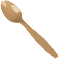 Creative Converting 6 1/8" Glittering Gold Heavy Weight Plastic Spoon - 288/Case