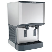 Scotsman HID525WX-1A Meridian® Water-Cooled Countertop Nugget Ice Machine and Water Dispenser with Hands-Free Dispensing - 25 lb. Bin Capacity