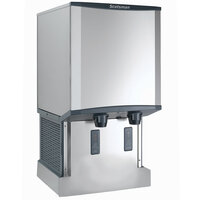 Scotsman HID540AWX-1A Meridian® Wall-Mount Air-Cooled Nugget Ice Machine and Water Dispenser with Hands-Free Dispensing - 40 lb. Bin Capacity
