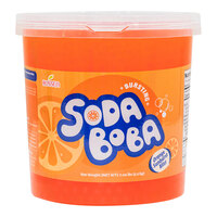 Bossen Orange Sunburst Bliss Soda Bursting Boba 7.04 lb. - 4/Case