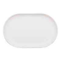 Cal-Mil Oslo 11" x 7" White Oval Melamine Platter - 6/Case