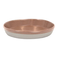 Front of the House Mezze® 36 oz. Cinnamon Two-Tone Round Porcelain Bowl - 4/Case