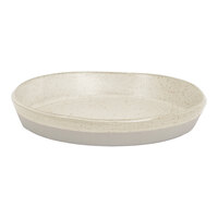 Front of the House Mezze® 36 oz. Sesame Two-Tone Round Porcelain Bowl - 4/Case