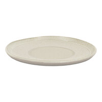 Front of the House Mezze® 4 1/2" Sesame Two-Tone Round Porcelain Saucer - 12/Case