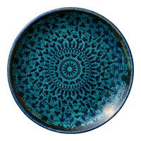 Heart & Soul Mirage 5 7/8" Round Blue Porcelain Coupe Plate - 6/Case