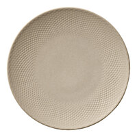 Heart & Soul Pine 9 1/2" Round Almond Porcelain Coupe Plate - 6/Case