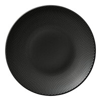 Heart & Soul Pine 11" Round Coal Porcelain Coupe Plate - 6/Case