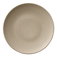 Heart & Soul Pine 11" Round Almond Porcelain Coupe Plate - 6/Case