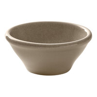 Heart & Soul Pine 2.4 oz. Round Almond Porcelain Ramekin - 6/Case