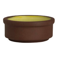 Maham Studio Spice from Steelite International 3" Round Saffron Stoneware Stackable Deep Tray - 12/Case