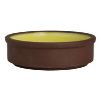 Maham Studio Spice from Steelite International 4" Round Saffron Stoneware Stackable Deep Tray - 12/Case