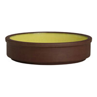 Maham Studio Spice from Steelite International 5" Round Saffron Stoneware Stackable Deep Tray - 12/Case