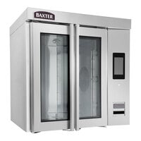 Baxter OV320G Single Deck Mini Natural Gas Rotating Rack Convection Oven with Touch Screen Controls - 95,000 BTU