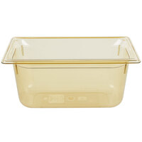 Vollrath 9036410 Super Pan® 1/3 Size Amber High Heat Plastic Food Pan - 6" Deep