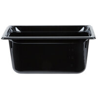 Vollrath 9036420 Super Pan® 1/3 Size Black High Heat Plastic Food Pan - 6" Deep