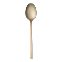Libbey Elexa Satin OR 7 1/4" 18/0 Gold Stainless Steel Heavy Weight Oval Dinner Spoon - 36/Case