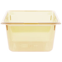 Vollrath 9028410 Super Pan® 1/2 Size Amber High Heat Plastic Food Pan - 8" Deep