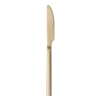 Libbey Elexa Satin OR 9" 18/0 Gold Stainless Steel Heavy Weight Dinner Knife - 36/Case