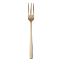 Libbey Elexa Satin OR 7" 18/0 Gold Stainless Steel Heavy Weight Salad Fork - 36/Case