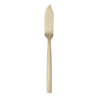 Libbey Elexa Satin OR 5 1/4" 18/0 Gold Stainless Steel Heavy Weight Butter Spreader - 36/Case