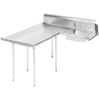 Advance Tabco DTS-D60-108 10' Super Saver Stainless Steel Dishlanding Soil L-Shape Dishtable - Right Table