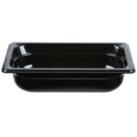 Vollrath 9042420 Super Pan® 1/4 Size Black High Heat Plastic Food Pan - 2 1/2" Deep