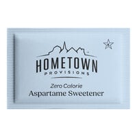 Hometown Provisions Blue Aspartame Sugar Substitute Packet 1 Gram - 2,000/Case
