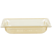 Vollrath 9032410 Super Pan® 1/3 Size Amber High Heat Plastic Food Pan - 2 1/2" Deep