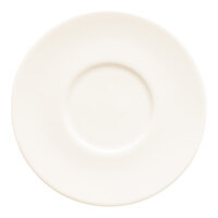 10 Strawberry Street Crism 4 11/16" Round White Porcelain Saucer - 48/Case