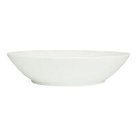 10 Strawberry Street Matte Wave 122 oz. Round White Stoneware Serving Bowl - 4/Case