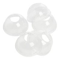 f'real Plastic Dome Lid with Hole - 1,000/Case