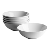 10 Strawberry Street Catering 25 oz. Round White Porcelain Cereal Bowl - 6/Pack