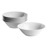10 Strawberry Street Catering 20 oz. Round White Porcelain Cereal Bowl - 6/Pack