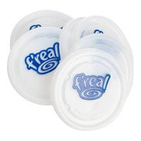 f'real Flat Plastic Lid with Straw Slot - 1,000/Case