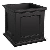 Mayne Fairfield 24" x 24" x 24" Square Black Polyethylene Planter