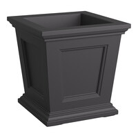 Mayne Fairfield 16" x 16" x 16" Square Graphite Gray Polyethylene Planter