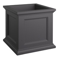 Mayne Fairfield 24" x 24" x 24" Square Graphite Gray Polyethylene Planter