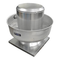 Canarm ALX-UB Series S 13 1/2" Spun Aluminum Variable-Speed Upblast Belt Drive Exhaust Fan ALX135UBT10033 - 1,417 CFM, 1 Phase, 1/3 hp