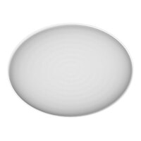 GET Roca Balance 16" x 12" Oval Gray Melamine Platter - 6/Case