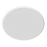 GET Roca Balance 20" x 16" Oval Gray Melamine Platter - 3/Case