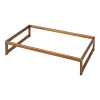 Smart Buffet Ware T-Collection by Front of the House 20 3/4" x 12 3/4" x 4" Full Size Copper Stainless Steel Riser