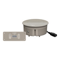 Smart Buffet Ware StellarVolt by Front of the House BTC013GYF18 7" Round Stone Battery-Operated Induction Warmer - 48-60V, 94W