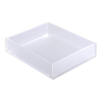Smart Buffet Ware T-Collection by Front of the House 12 3/4" x 10 1/2" x 3" 1/2 Size Frosted Acrylic Ice Tray