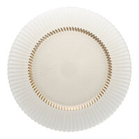 Zwiesel Fortessa Archie 12 13/16" Ginger Gold Round Glass Charger Plate - 12/Case