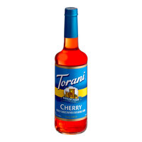 Torani Sugar-Free Cherry Flavoring Syrup 750 mL Glass Bottle
