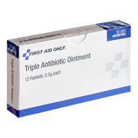 First Aid Only 12-001-091 0.5 Gram Triple Antibiotic Ointment Packet - 720/Case
